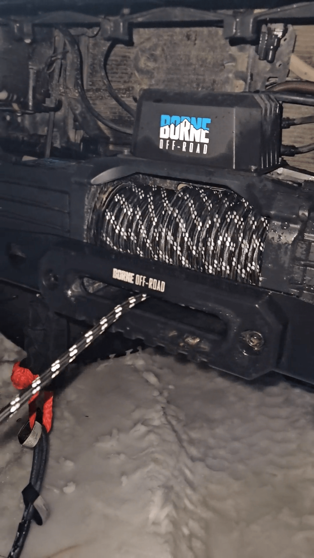 Synthetic Armored Winch Line 90ft